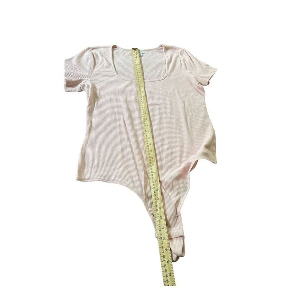 JENNI Ribber square Neck Bodysuit Two-piece set Grey and peach, size XXL - Picture 6 of 8